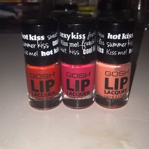 💞4 for $15💞GOSH Lip Lacquer trio